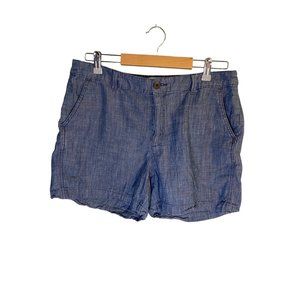 A New Day Blue Chambray Shorts Women's 10